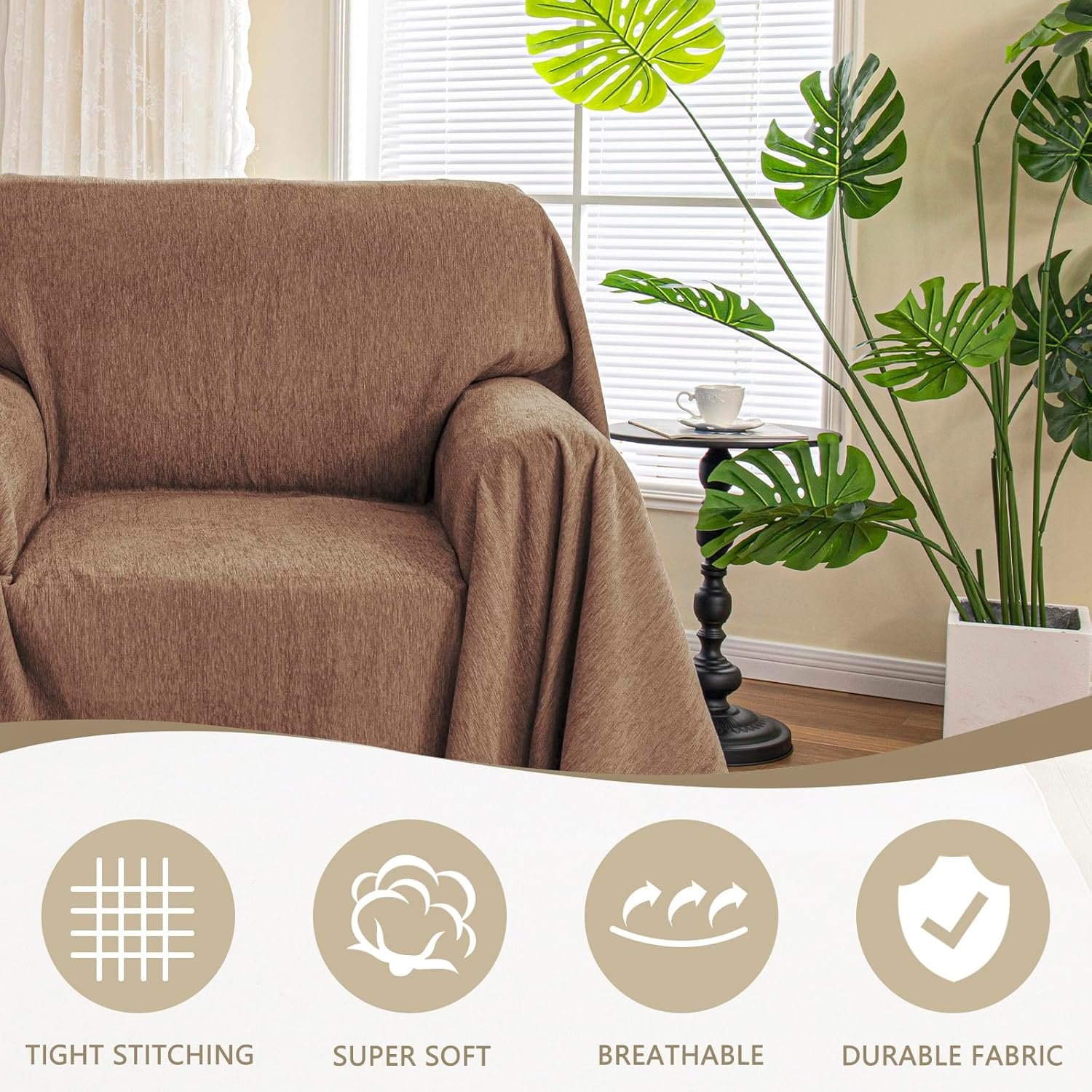 Oversized Furniture Cover for Armchairs & 1-Cushion Sofas - Image 3