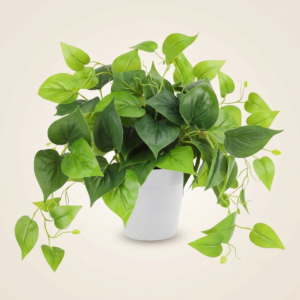 Artificial Plants Fake Pothos with Plastic Pot for Home Decor