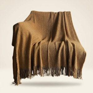 Knitted Throw Blanket with Tassels Bubble  for Couch Cover Home Decor